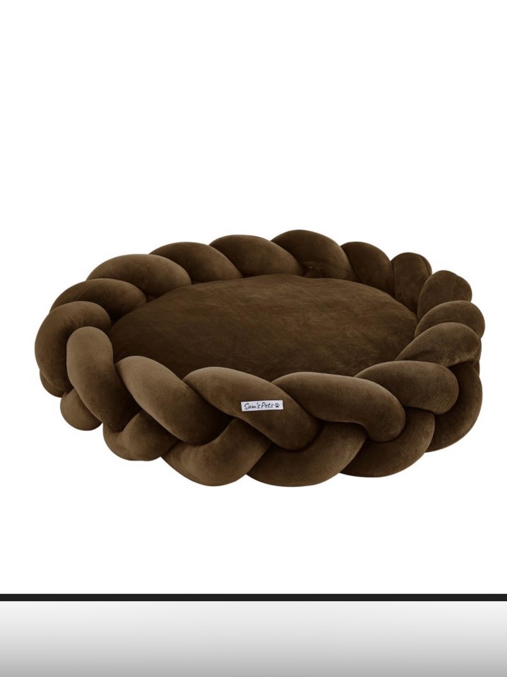 Ivy 27in Dog Bed in Brown